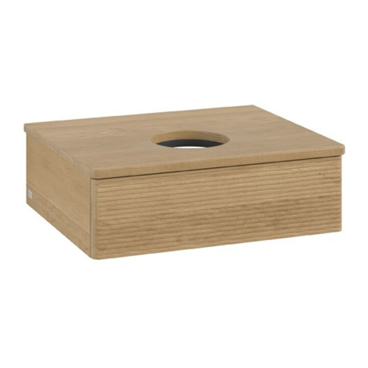 V&B Meuble sous lavabo avec structure de façade Antao 60x19x50cm, couleur WBP chêne miel
