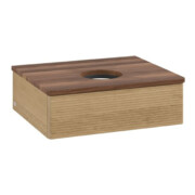 V&B Meuble sous-lavabo avec structure de façade Antao 60x19x50cm, couleur WBP chêne miel-4