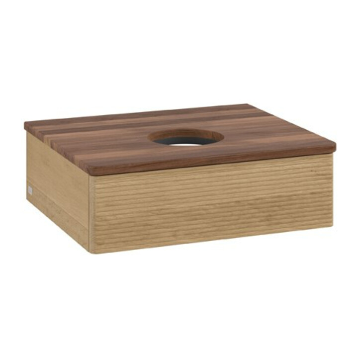 V&B Meuble sous-lavabo avec structure de façade Antao 60x19x50cm, couleur WBP chêne miel