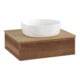V&B Meuble sous lavabo avec structure de façade Antao 60x19x50cm, couleur WBP hon. Oa, noyer w.-3