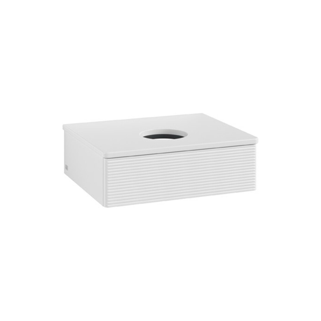 V&B Meuble sous-lavabo avec structure de façade Antao 60x19x50cm, couleur WBP Lac, blanc brillant Lac