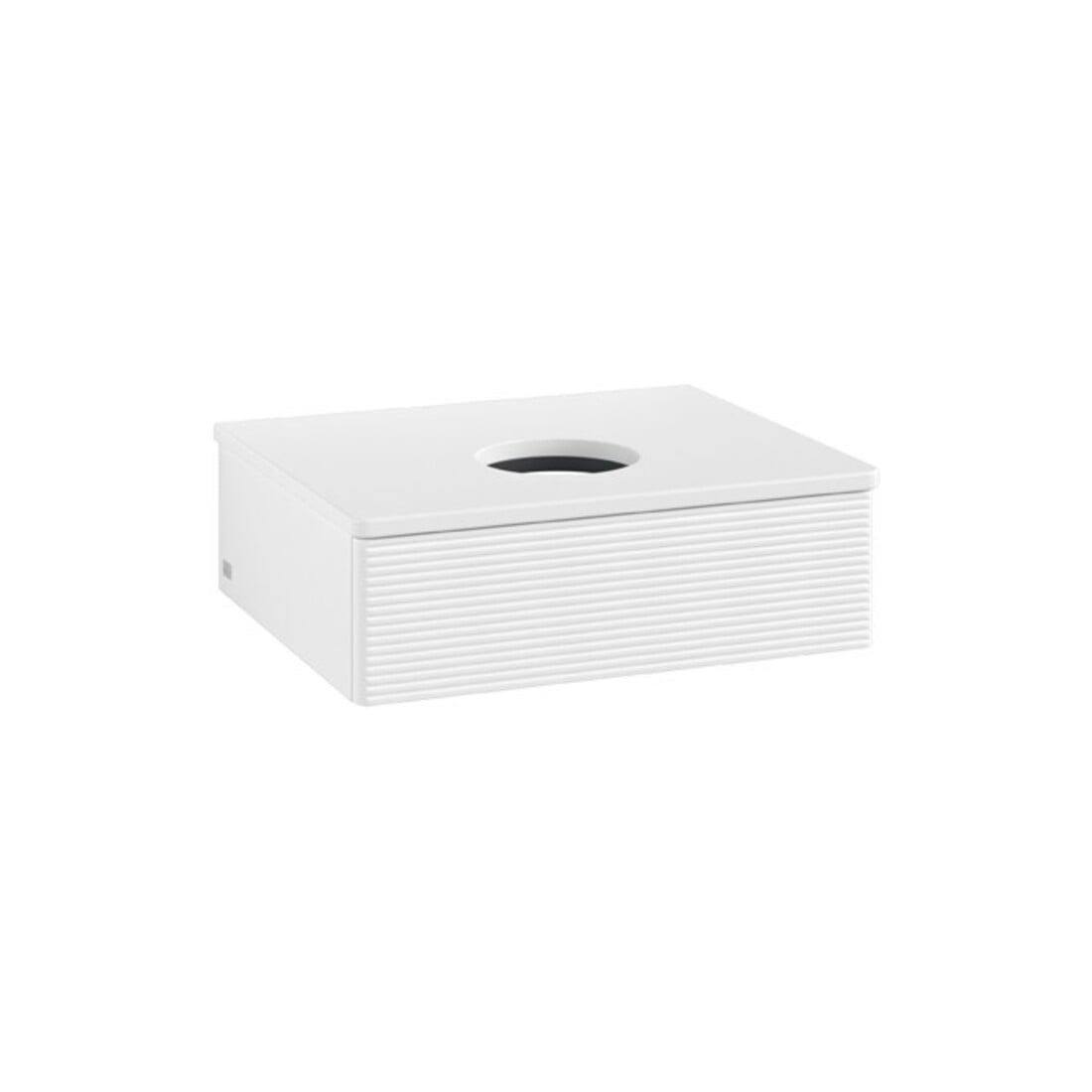 V&B Meuble sous lavabo avec structure de façade Antao 60x19x50cm, couleur WBP Lac, blanc laqué