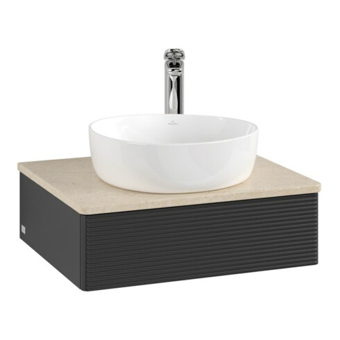 V&B Meuble sous lavabo avec structure de façade Antao 60x19x50cm, HL, WBP botti., bleu m Lac