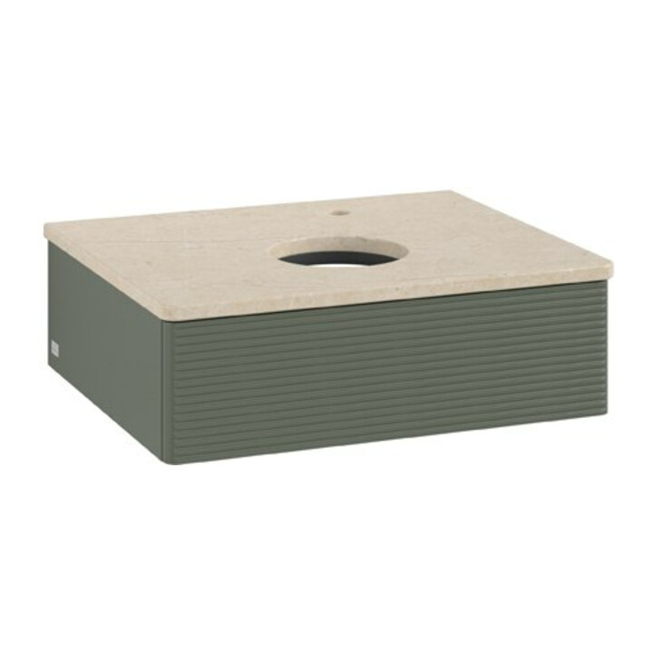 V&B Meuble sous lavabo avec structure de façade Antao 60x19x50cm, HL, WBP botti., le g. m Lac