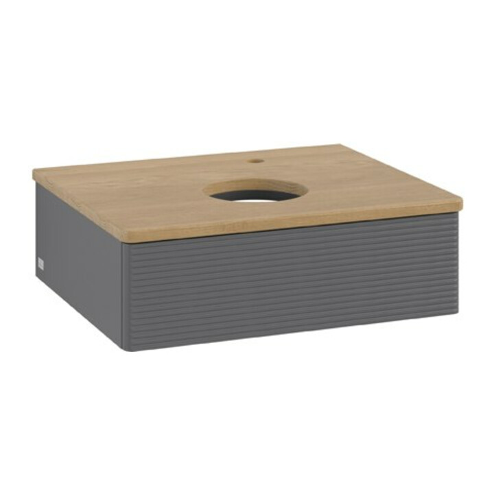 V&B Meuble sous-lavabo avec structure de façade Antao 60x19x50cm, HL, WBP hon. Oa, A m Lac
