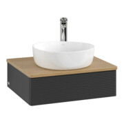 V&B Meuble sous lavabo avec structure de façade Antao 60x19x50cm, HL, WBP hon. Oa, bleu m Lac-3
