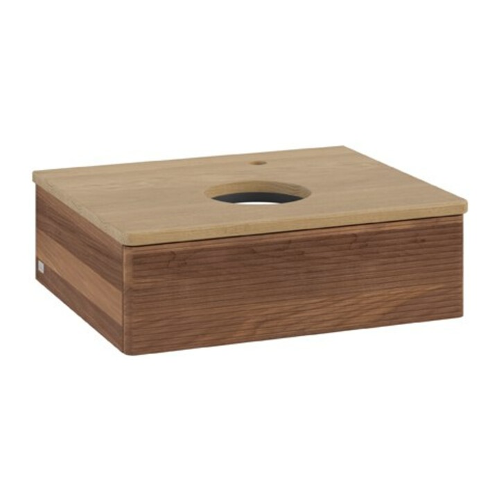 V&B Meuble sous-lavabo avec structure de façade Antao 60x19x50cm, HL, WBP hon. Oa, w. wal