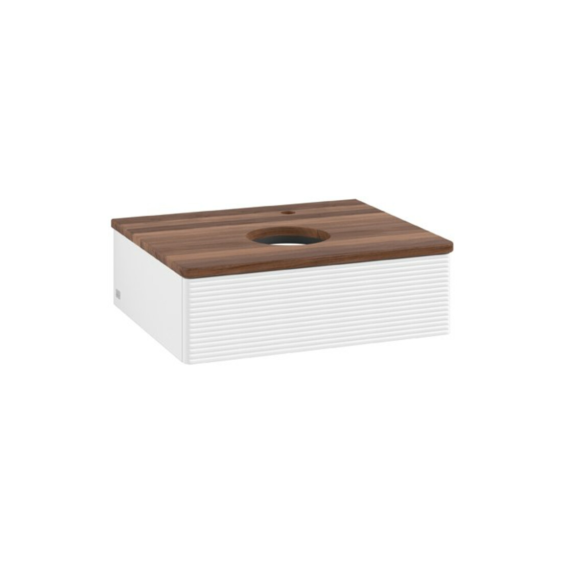 V&B Meuble sous-lavabo avec structure de façade Antao 60x19x50cm, HL, WBP w. wal, bl. m Lac