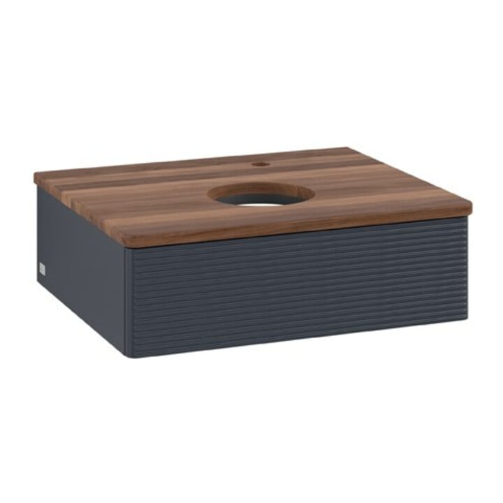 V&B Meuble sous lavabo avec structure de façade Antao 60x19x50cm, HL, WBP w. wal, md bl. m Lac