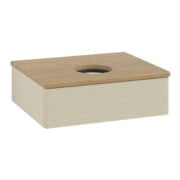 V&B Meuble sous-lavabo avec structure de façade Antao 60x19x50cm, WBP chêne hon. Oa, si Gr m Lac