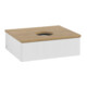 V&B Meuble sous lavabo avec structure de façade Antao 60x19x50cm, WBP hon. Oa, blanc brillant Lac-1
