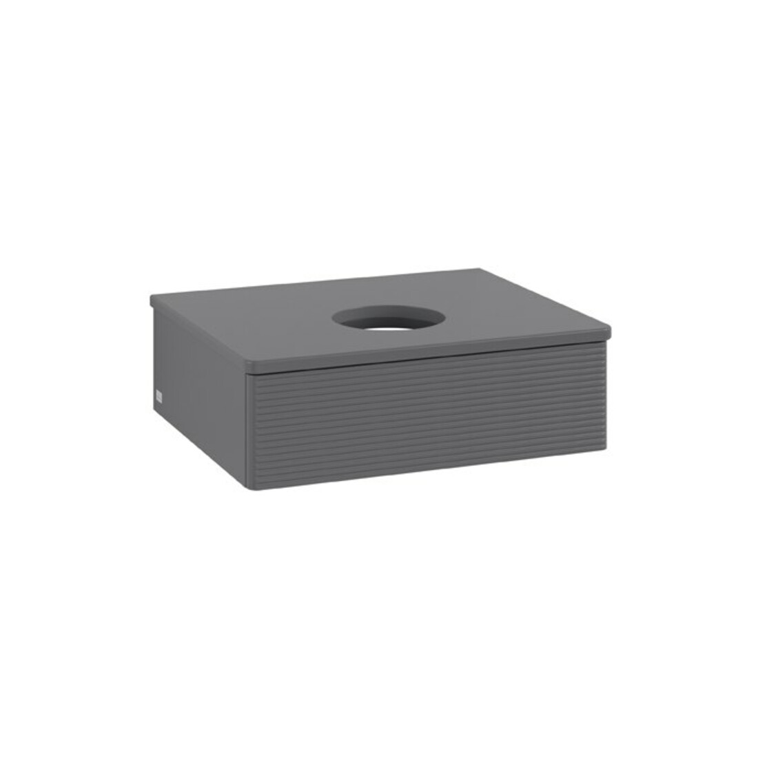 V&B Meuble sous-lavabo avec structure de façade Antao 60x19x50cm, WBP Lac, Anthrac. m Lac