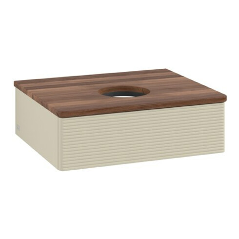 V&B Meuble sous lavabo avec structure de façade Antao 60x19x50cm, WBP w. wal, si Gr m Lac