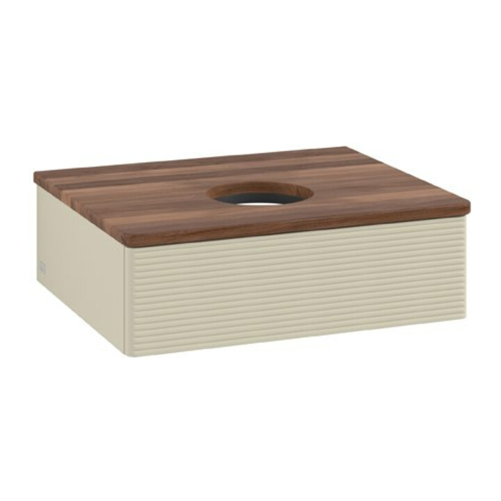 V&B Meuble sous lavabo avec structure de façade Antao 60x19x50cm, WBP w. wal, si Gr m Lac