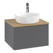 V&B Meuble sous lavabo avec structure de façade Antao 60x36x50 cm, HL, WBP hon. Oa, A m Lac-4