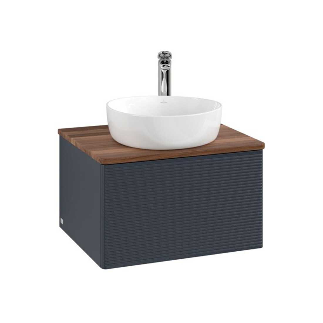 V&B Meuble sous lavabo avec structure de façade Antao 60x36x50 cm, HL, WBP w. wal, md bl. m Lac