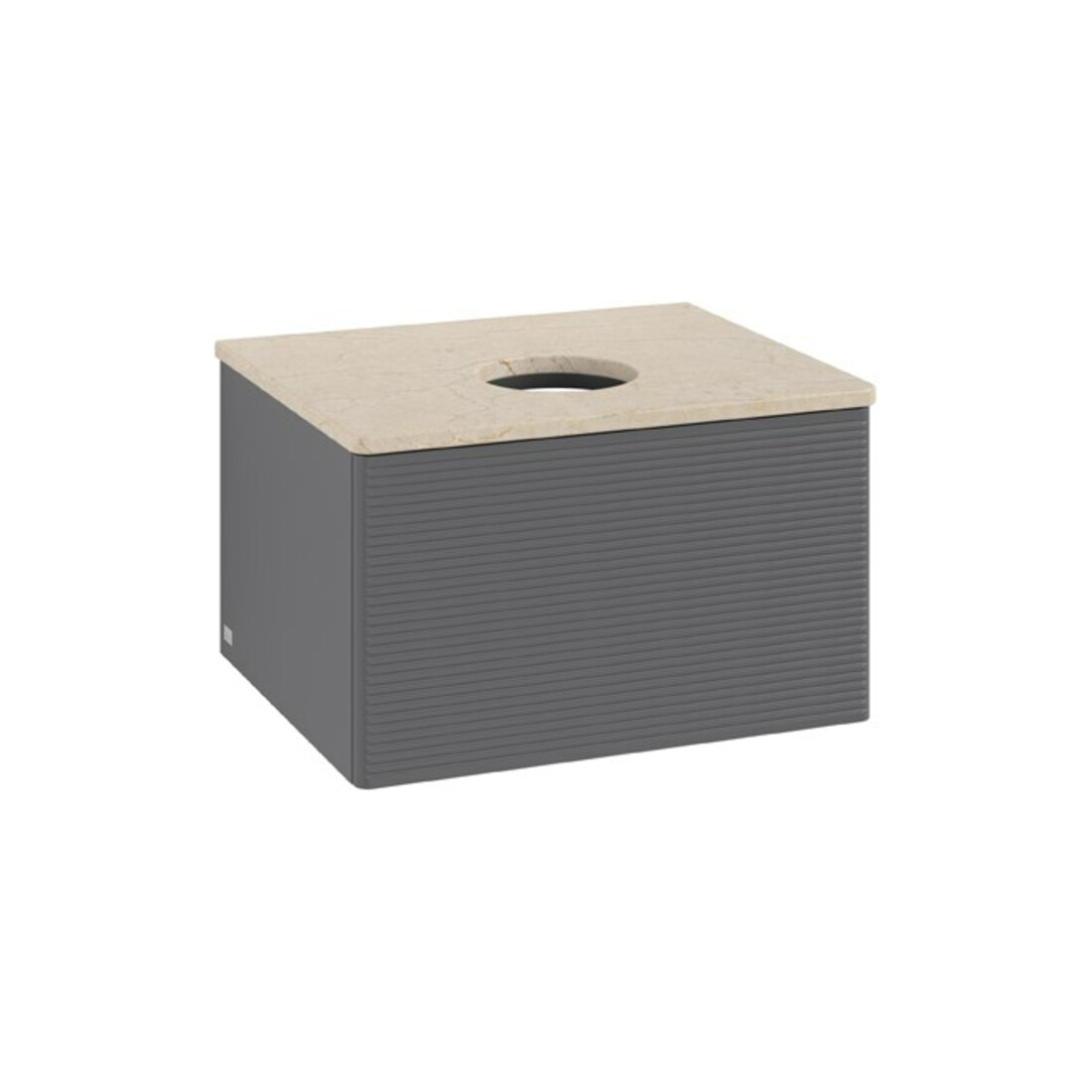 V&B Meuble sous-lavabo avec structure de façade Antao 60x36x50 cm, WBP botti., Anthracite m Lac