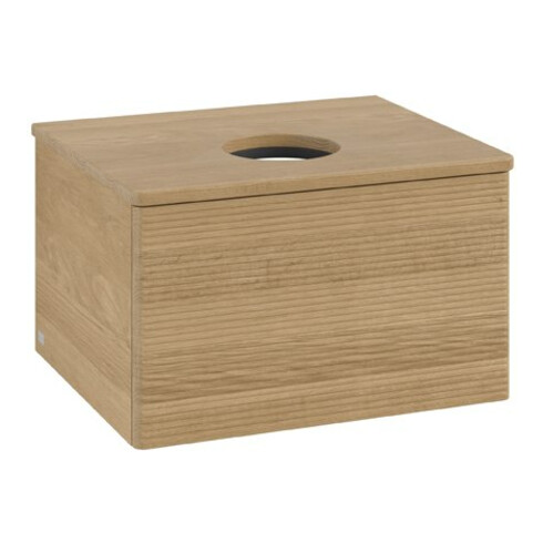 V&B Meuble sous lavabo avec structure de façade Antao 60x36x50cm, couleur WBP chêne miel Oa