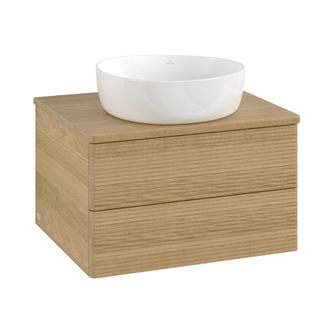 V&B Meuble sous lavabo avec structure de façade Antao 60x36x50cm, couleur WBP hon. Oa, chêne miel