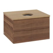V&B Meuble sous lavabo avec structure de façade Antao 60x36x50cm, couleur WBP hon. Oa, noyer w.