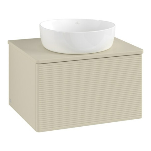 V&B Meuble sous-lavabo avec structure de façade Antao 60x36x50cm, couleur WBP Lac, si Gr m Lac