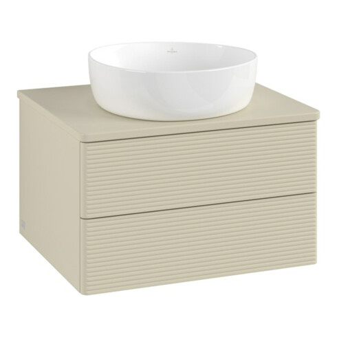 V&B Meuble sous-lavabo avec structure de façade Antao 60x36x50cm, couleur WBP Lac, si Gr m Lac