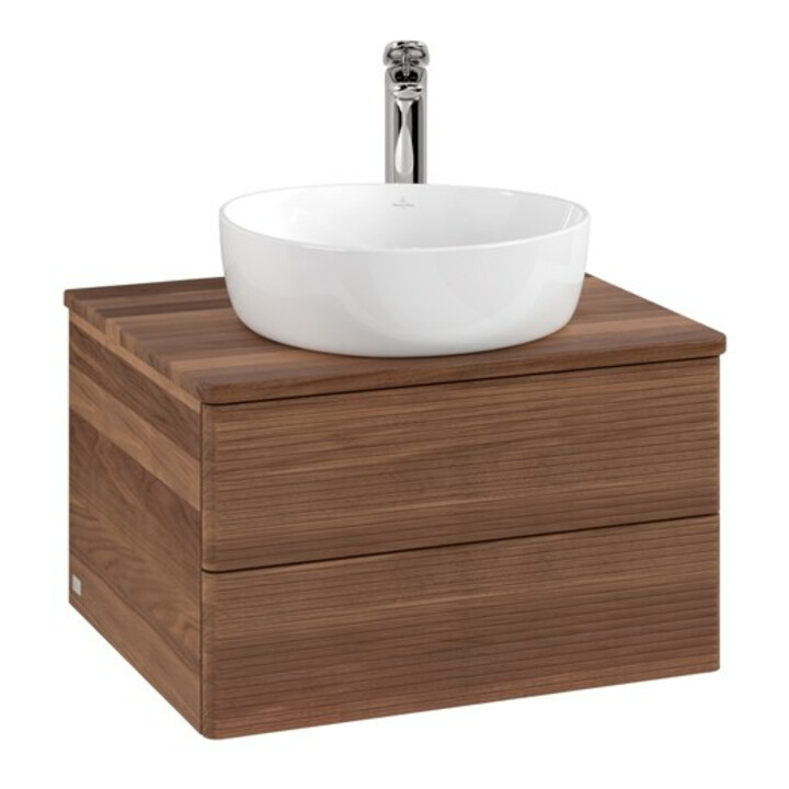 V&B Meuble sous lavabo avec structure de façade Antao 60x36x50cm, HL, couleur WBP blanc wal, blanc wal