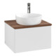 V&B Meuble sous-lavabo avec structure de façade Antao 60x36x50cm, HL, WBP chêne, blanc brillant Lac-1