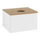 V&B Meuble sous lavabo avec structure de façade Antao 60x36x50cm, HL, WBP chêne, blanc mat Lac-4