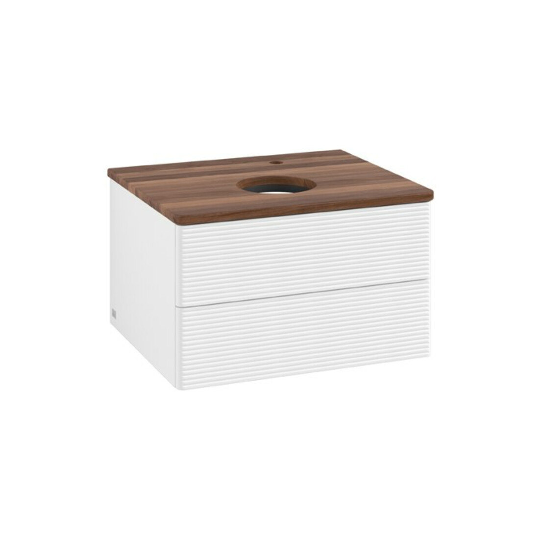 V&B Meuble sous lavabo avec structure de façade Antao 60x36x50cm, HL, WBP chêne sauvage, blanc avec Lac