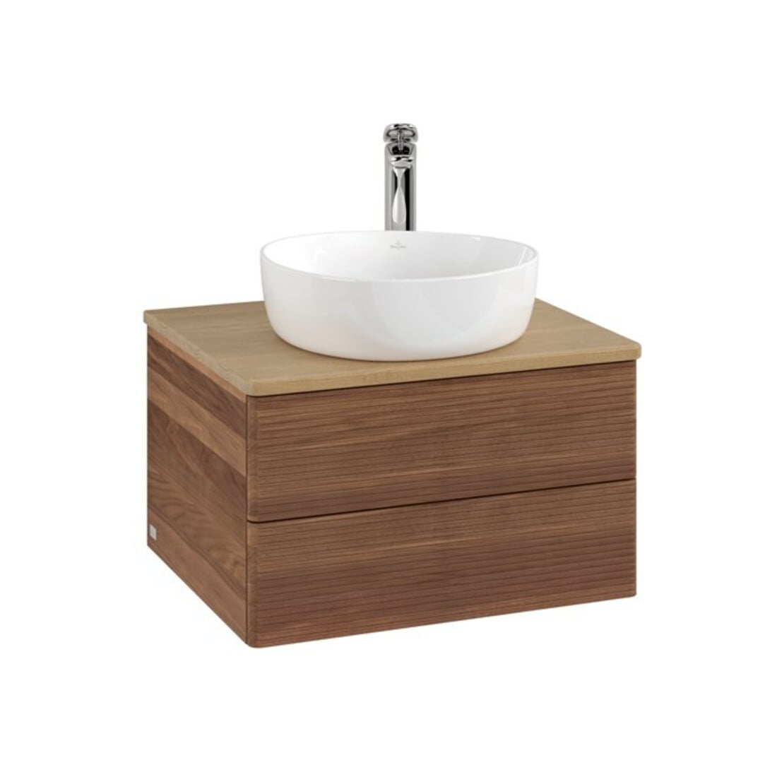V&B Meuble sous lavabo avec structure de façade Antao 60x36x50cm, HL, WBP hon. Oa, blanc wal