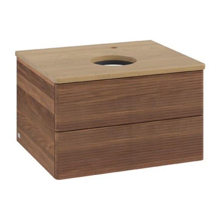 V&B Meuble sous lavabo avec structure de façade Antao 60x36x50cm, HL, WBP hon. Oa, blanc wal