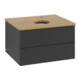 V&B Meuble sous-lavabo avec structure de façade Antao 60x36x50cm, HL, WBP hon. Oa, bleu m Lac-3