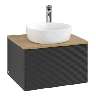 V&B Meuble sous lavabo avec structure de façade Antao 60x36x50cm, HL, WBP hon. Oa, bleu mat Lac