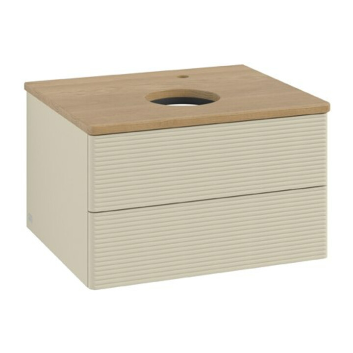 V&B Meuble sous lavabo avec structure de façade Antao 60x36x50cm, HL, WBP hon. Oa, si Gr m Lac