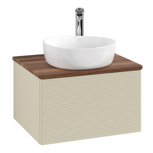V&B Meuble sous-lavabo avec structure de façade Antao 60x36x50cm, HL, WBP w. wal, si Gr m Lac