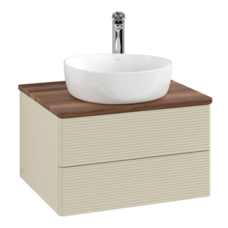 V&B Meuble sous lavabo avec structure de façade Antao 60x36x50cm, HL, WBP w. wal, si Gr m Lac
