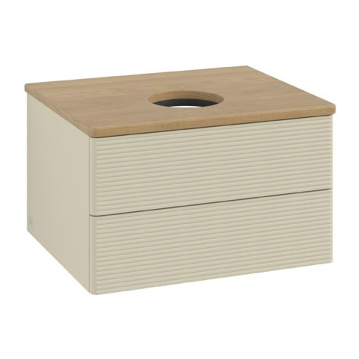 V&B Meuble sous-lavabo avec structure de façade Antao 60x36x50cm, WBP hon. Oa, si Gr m Lac