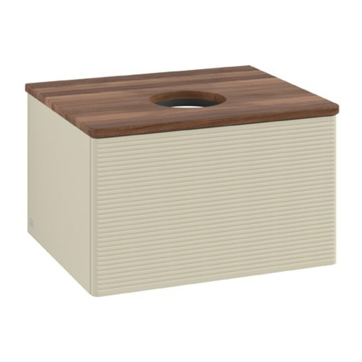 V&B Meuble sous lavabo avec structure de façade Antao 60x36x50cm, WBP w. wal, si Gr m Lac