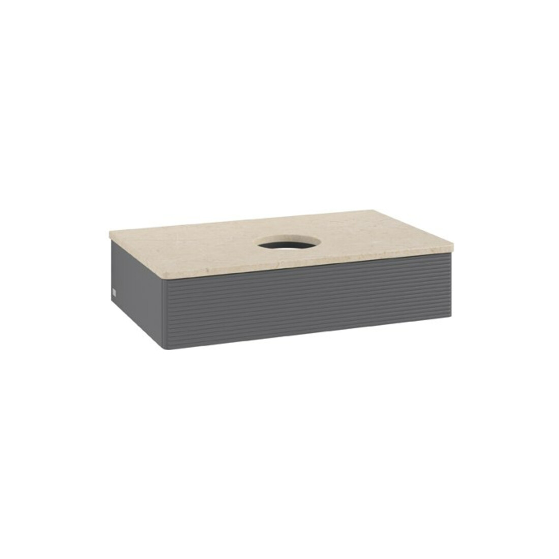 V&B Meuble sous lavabo avec structure de façade Antao 80x19x50 cm, WBP botti., anthracite mat laqué