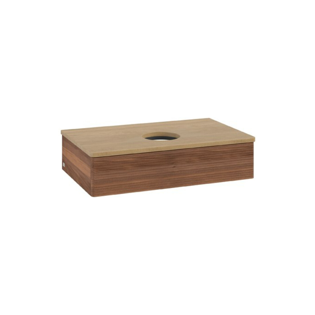 V&B Meuble sous lavabo avec structure de façade Antao 80x19x50cm, couleur WBP miel, noyer