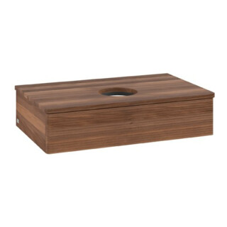 V&B Meuble sous lavabo avec structure de façade Antao 80x19x50cm, couleur WBP w. noyer