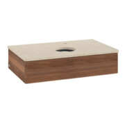 V&B Meuble sous lavabo avec structure de façade Antao 80x19x50cm, HL, couleur WBP botti., blanc wal-3