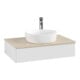 V&B Meuble sous lavabo avec structure de façade Antao 80x19x50cm, HL, WBP botti., blanc brillant Lac-4