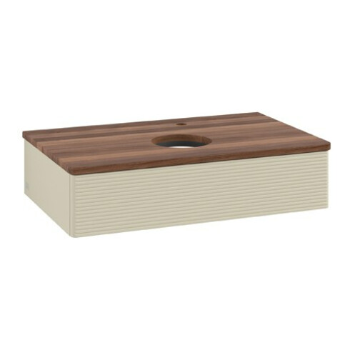 V&B Meuble sous-lavabo avec structure de façade Antao 80x19x50cm, HL, WBP w. wal, si Gr m Lac