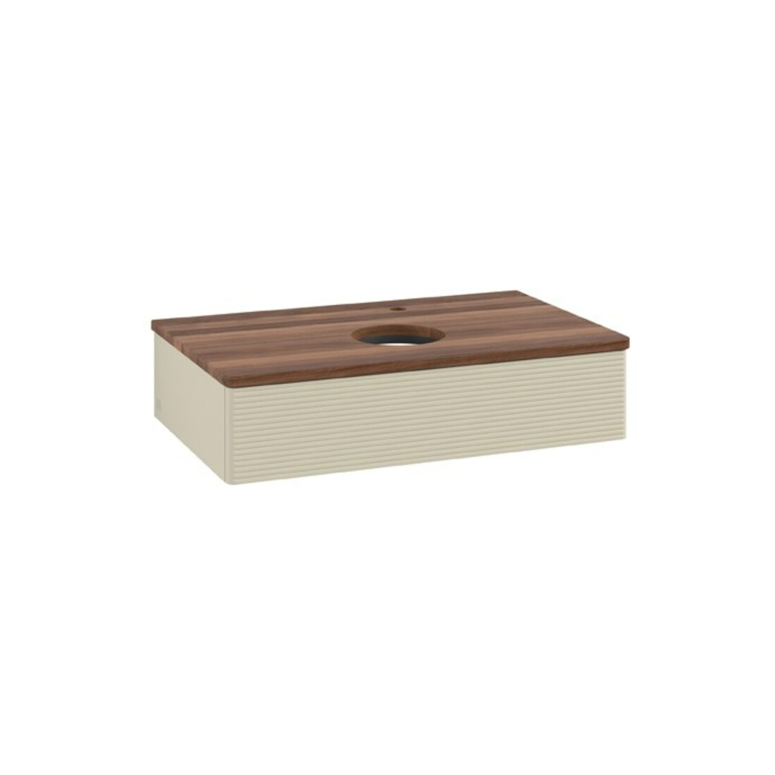 V&B Meuble sous-lavabo avec structure de façade Antao 80x19x50cm, HL, WBP w. wal, si Gr m Lac