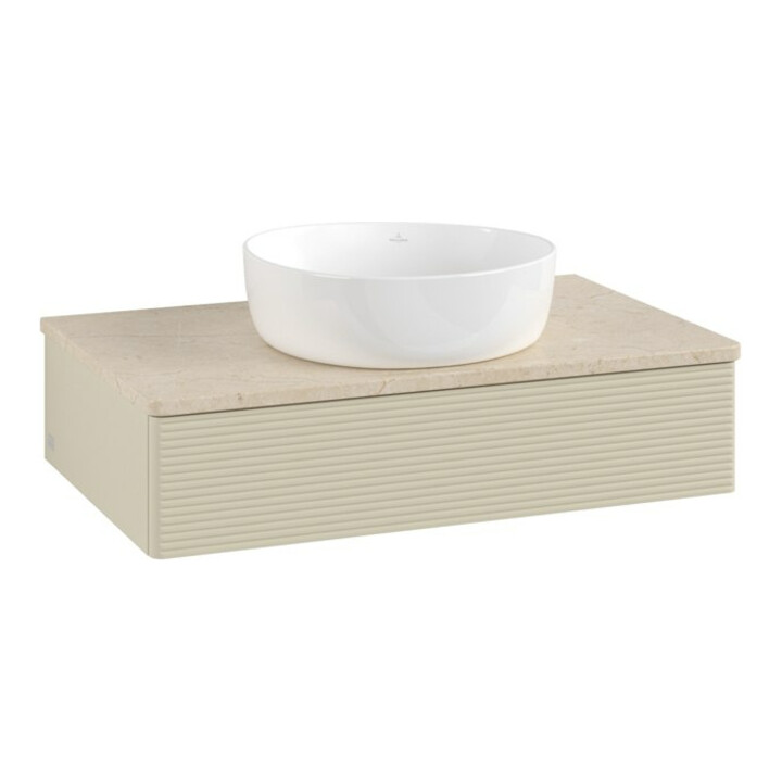 V&B Meuble sous-lavabo avec structure de façade Antao 80x19x50cm, WBP botti., si Gr m Lac