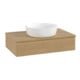 V&B Meuble sous lavabo avec structure de façade Antao 80x19x50cm, WBP couleur chêne miel-1
