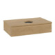 V&B Meuble sous lavabo avec structure de façade Antao 80x19x50cm, WBP couleur chêne miel-4