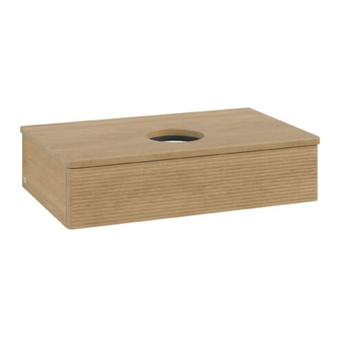 V&B Meuble sous lavabo avec structure de façade Antao 80x19x50cm, WBP couleur chêne miel